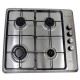 Plita incorporabila HAUSBERG HB-580IN, aprindere electrica, gaz, 4 arzatoare, sistem siguranta, Inox