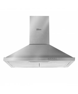 Hota incorporabila decorativa Zilan ZLN-1925, putere absorbtie 450 m3/h, Argintiu