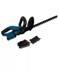 Foarfeca de tuns gard viu si copaci, German Meister, 2 acumulatori, 36V 5Ah, Albastru