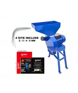 Moara electrica cu suport pentru cereale, DDT, 3.5 kW, 3000 rpm, 200 kg/h Moara electrica cu suport pentru cereale, DDT, 3.5 kW, 3000 rpm, 200 kg/h