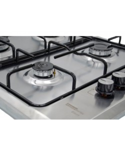 Plita incorporabila HAUSBERG HB-580IN, aprindere electrica, gaz, 4 arzatoare, sistem siguranta, Inox