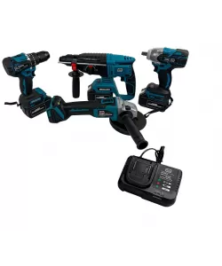 Trusa German Meister, 3 Acumulatori (Autofiletanta, Masina de Impact, Rotopercutor, Polizor Unghiular / Flex) 36V, 5Ah + Accesorii Trusa German Meister, 3 Acumulatori (Autofiletanta, Masina de Impact, Rotopercutor, Polizor Unghiular / Flex) 36V, 5Ah + Accesorii