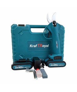 Foarfeca de gradina Kraft Royal cu 2 acumulatori 36V 8ah 