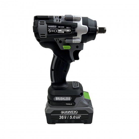 Bormasina de impact si insurubat Hawek, 2 acumulatori,36V, 5 Ah, 850Nm