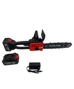 Drujba cu 2 acumulatori Gospodar, 2 lanturi, 48V, Lama 30cm, sistem ungere lant Drujba cu 2 acumulatori Gospodar, 2 lanturi, 48V, Lama 30cm, sistem ungere lant