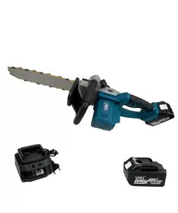 Drujba Electrica cu 2 Acumulatori, Viki Lama 40CM, 40V, 5Ah, Albastra Drujba Electrica cu 2 Acumulatori, Viki Lama 40CM, 40V, 5Ah, Albastra