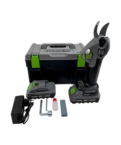 Foarfeca de gradina Hawek cu 2 acumulatori 24V 4AH