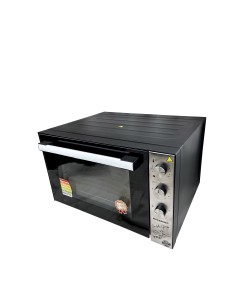 Produs resigilat  Cuptor electric Hausberg HB-8020 capacitate 70l, ventilator turbo, Lampa interior, geam dublu - Negru