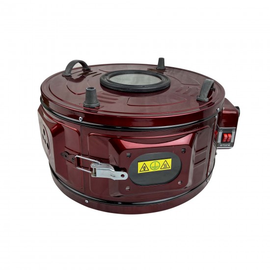 Cuptor electric rotund cu termostat Ertone MN-9010VS, 1100W, capacitate 40l, indicator luminos, Visiniu