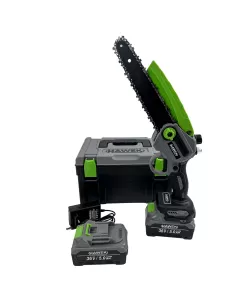 Fierastrau electric, Minidrujba Hawek, cu 2 acumulatori 36V 5Ah, Sistem ungere lant Fierastrau electric, Minidrujba Hawek, cu 2 acumulatori 36V 5Ah, Sistem ungere lant