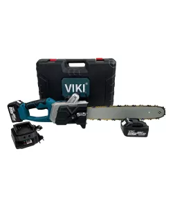 Drujba Electrica cu 2 Acumulatori, Viki Lama 40CM, 40V, 5Ah, Albastra Drujba Electrica cu 2 Acumulatori, Viki Lama 40CM, 40V, 5Ah, Albastra
