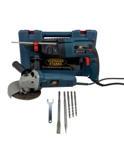 Ciocan rotopercutor 1100W + Polizor Unghiular 1100W Vermark Starke