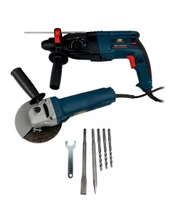 Ciocan rotopercutor 1100W + Polizor Unghiular 1100W Vermark Starke Ciocan rotopercutor 1100W + Polizor Unghiular 1100W Vermark Starke