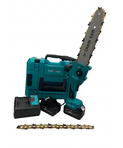 Minifierastrau cu 2 acumulatori Kraft Royal 36 V, 10 Ah. lama 25 cm, 2 lanturi Minifierastrau cu 2 acumulatori Kraft Royal 36 V, 10 Ah. lama 25 cm, 2 lanturi