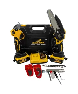 Pachet pentru Gradinarit, Dawreek, Foarfeca + Mini Drujba, 2 Acumulatori, 36V, 3Ah, lama foarfeca rezerva Pachet pentru Gradinarit, Dawreek, Foarfeca + Mini Drujba, 2 Acumulatori, 36V, 3Ah, lama foarfeca rezerva