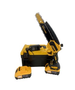 Drujba mini cu 2 acumulatori Kraft World, 38V, 10Ah, rezervor ulei, aparatoare