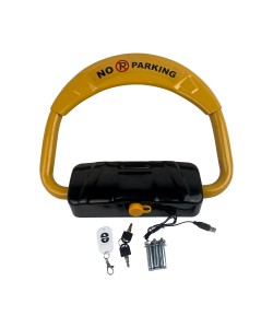 Blocator loc parcare automat, cu 1 telecomanda si alarma, suporta 2 tone, Galben/Negru, rezistent intemperii Blocator loc parcare automat, cu 1 telecomanda si alarma, suporta 2 tone, Galben/Negru, rezistent intemperii