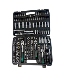 Trusa de scule profesionala 172 piese, tubulare, biti, cheie clichet de 1/4, 1/2 si 3/8