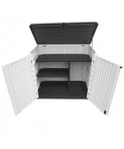 Magazie depozitare gradina cu rafturi 730L Tough Master  Magazie depozitare gradina cu rafturi 730L Tough Master