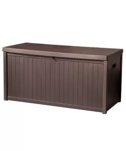 Cutie de depozitare TOUGH MASTER 430L stil lemn, cafea, balamale Cutie de depozitare TOUGH MASTER 430L stil lemn, cafea, balamale