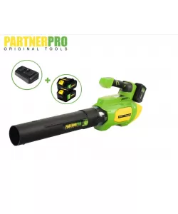 Suflanta pe acumulator PARTNERPRO PP8A519 , 2x20V 4Ah, 1 incarcator dublu, 9000-19000 RPM, 55 m/s Suflanta pe acumulator PARTNERPRO PP8A519 , 2x20V 4Ah, 1 incarcator dublu, 9000-19000 RPM, 55 m/s