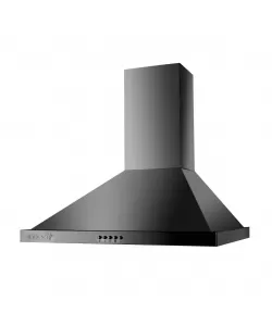 Hota incorporabila decorativa Hausberg HB-1260NG, Putere de absorbtie 400 m3/h, 1 motor, 60 cm, Negru