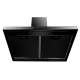 Produs resigilat Hota incorporabila decorativa Hausberg HB-1260NG, Putere de absorbtie 400 m3/h, 1 motor, 60 cm, Negru