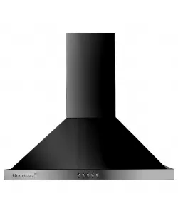 Hota incorporabila decorativa Hausberg HB-1260NG, Putere de absorbtie 400 m3/h, 1 motor, 60 cm, Negru