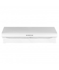 Hota Hausberg HB-1225, Putere de absorbtie 280 mc/h, 2 motoare, 60cm, Filtru aluminiu, Alb