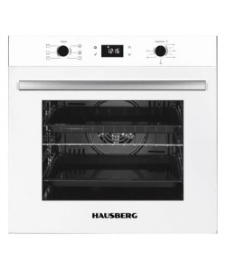 Pachet incorporabil HAUSBERG Cuptor electric HB-8054AB, Clasa A, 71L, 2225W, panou sticla termoizolant, termostat, timer, 7 functii, ventilatie, Plita HB-563, Gaz, 4 arzatoare, Hota telescopica HB-1285, absorbtie 420 m3/h, 2 motoare, 60 cm, Alb
