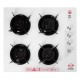 Pachet incorporabil HAUSBERG Cuptor electric HB-8054AB, Clasa A, 71L, 2225W, panou sticla termoizolant, termostat, timer, 7 functii, ventilatie, Plita HB-563, Gaz, 4 arzatoare, Hota telescopica HB-1285, absorbtie 420 m3/h, 2 motoare, 60 cm, Alb