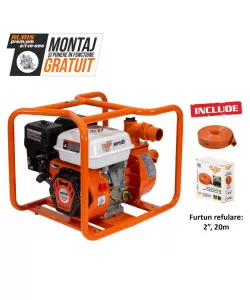 Motopompa RURIS MP 50 + furtun refulare 2`` 20m 7 CP Motopompa RURIS MP 50 + furtun refulare 2`` 20m 7 CP