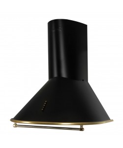 Hota incorporabila decorativa Hausberg HB-1375, Putere de absorbtie 650 m3/h, 1 motor, 60 cm, Filtru aluminiu, Negru