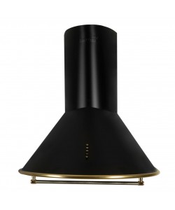 Hota incorporabila decorativa Hausberg HB-1375, Putere de absorbtie 650 m3/h, 1 motor, 60 cm, Filtru aluminiu, Negru