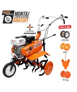 Motosapa Dac 7000ACC1 + roti cauciuc + roti met 300 fara manicot + rarita ajustabila