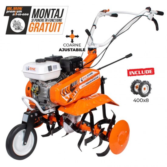 Motosapa Dac 6500K + roti cauciuc