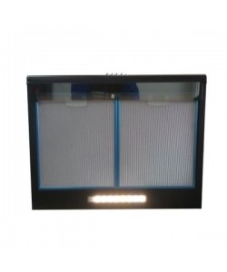 Hota pentru perete Floria ,Negru 2x95W, 13x47x60 cm, 2 motoare, 3 viteze, filtru permanent aluminiu
