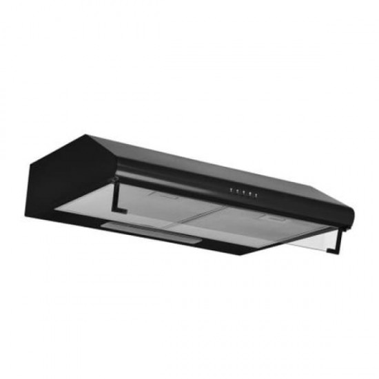 Hota pentru perete Floria ,Negru 2x95W, 13x47x60 cm, 2 motoare, 3 viteze, filtru permanent aluminiu