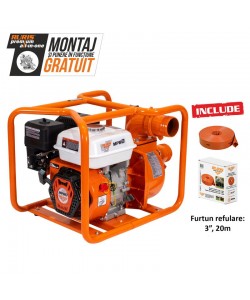 Motopompa RURIS MP 80 + furtun refulare 3`` 20m 7 CP