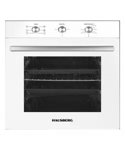 Cuptor incorporabil Hausberg , Putere 2225 W, Electric, 71 l, 6 Functii, Ventilatie, Timer, Clasa A, Alb Cuptor incorporabil Hausberg , Putere 2225 W, Electric, 71 l, 6 Functii, Ventilatie, Timer, Clasa A, Alb