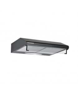 Hota traditionala Hausberg HB-1225NG, Putere de absorbtie 420 m3/h, 2 motoare, 60 cm, Negru