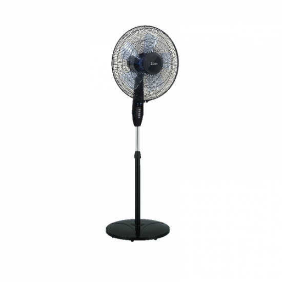 Ventilator cu picior si inaltime reglabila Zilan, putere 60W, cu 3 viteze si diametru 41 cm, temporizator,pozitie fixa sau rotativa, Negru