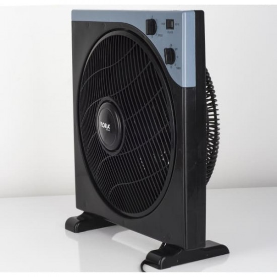 Ventilator patrat Floria, putere 40 W, timer, 3 trepte, unghi reglabil