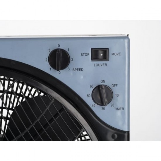 Ventilator patrat Floria, putere 40 W, timer, 3 trepte, unghi reglabil