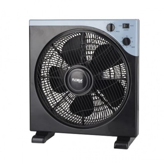 Ventilator patrat Floria, putere 40 W, timer, 3 trepte, unghi reglabil