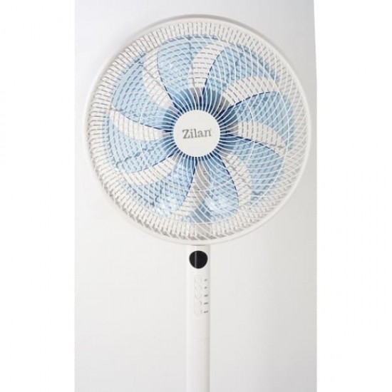 Ventilator cu picior 3IN1 ZILAN, putere 60W, 9 viteze, oscilatie orizontala, telecomanda, unghi inclinare reglabil