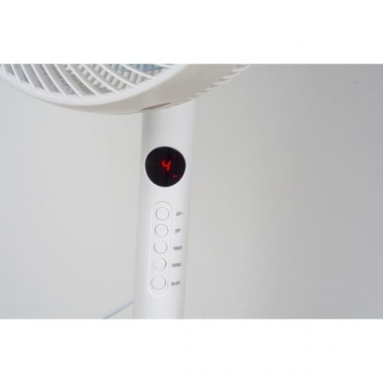 Ventilator cu picior 3IN1 ZILAN, putere 60W, 9 viteze, oscilatie orizontala, telecomanda, unghi inclinare reglabil