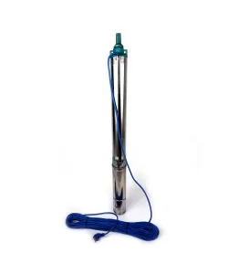 Pompa submersibila de mare adancime, 16 Turbine, cablu 30m inox, corp Inox, 10 m³/h, 160m, Aquamann Premium 4QJD2-80/16-1.1 Pompa submersibila de mare adancime, 16 Turbine, cablu 30m inox, corp Inox, 10 m³/h, 160m, Aquamann Premium 4QJD2-80/16-1.1