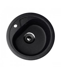 Chiuveta compozit  EcoStone ES-10-308 Negru Sifon inclus marmura 440 mm