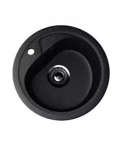 Chiuveta compozit EcoStone ES-10-308 Negru Sifon inclus marmura 440 mm Chiuveta compozit EcoStone ES-10-308 Negru Sifon inclus marmura 440 mm